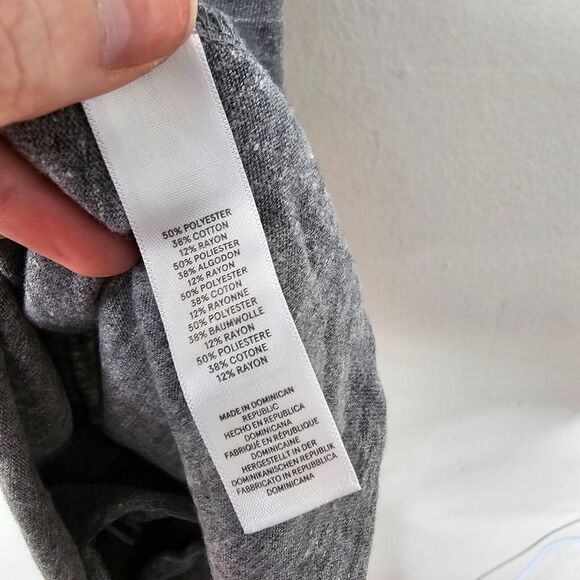 Alternative Earth Heather Gray Natural Pilates Racer Back Scoop Tank Top Med - Picture 4 of 7